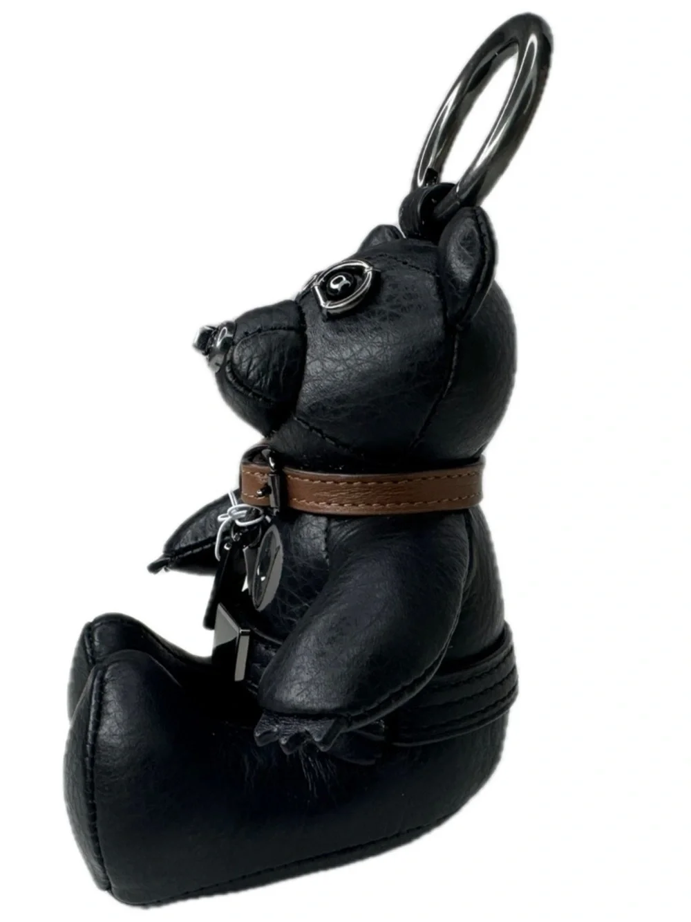 Coach Marvel Rare Black Panther Leather Bag Charm Keychain Fob 2750